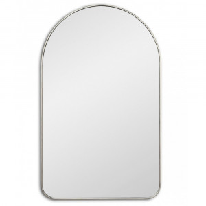 Зеркало арочной формы в серебряной раме Arch M Silver (Арч) Smal 60*97 см